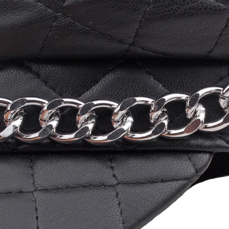 Leather Painted Hat Women's Chain Flat Top Army Hat Autumn Winter Warm Cap