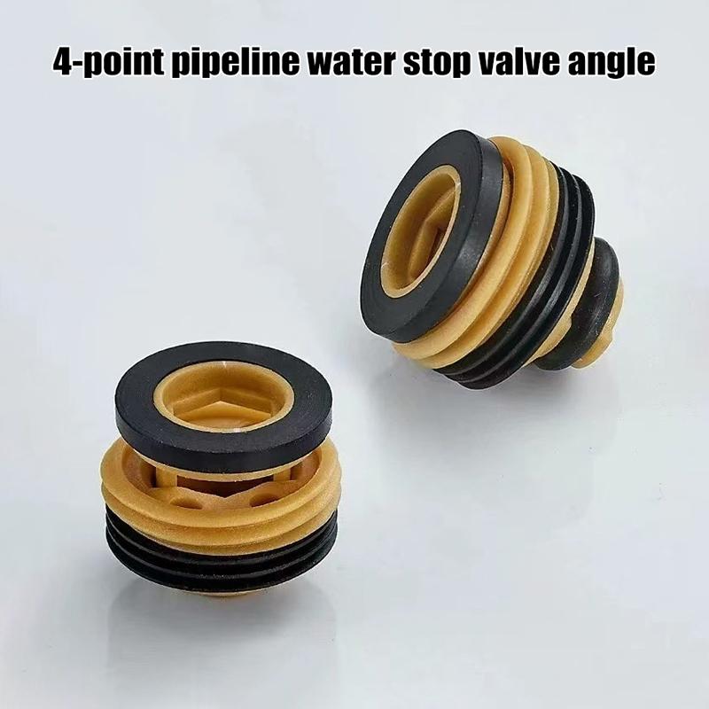 4 Points Pipeline Free Raw Material Belt Water Stop Valve Angle Valve Faucet Automatic Water Stop Anti-leakage