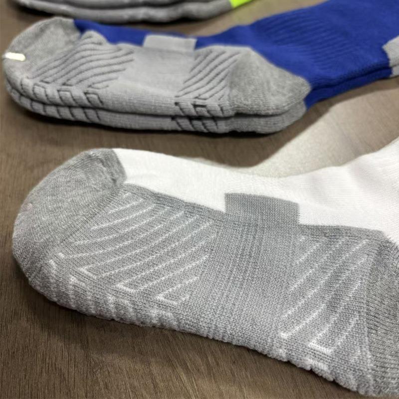 Thickened Non-Slip Over-the-Knee Football Socks for Adults & Children - Sweat-Absorbent Towel Bottom