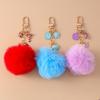 Portachiavi Palla di Pelo Finto di Coniglio Peluche Morbido Carino Portachiavi di Natale per Donne Ragazze Ciondolo per Borsa Gioielli Fai da Te Regalo
