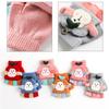 Outdoor Riding Warm Mittens Soft Elastic Knitted Half Finger Glove for Girls Boys Candy Color Cute Gloves