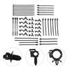 45Pcs Push Mount Cable Zip Tie With Car Wire Routing Clips, Universa Parts New