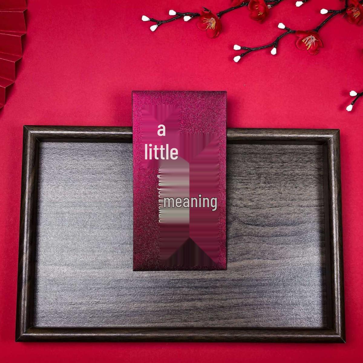 High-End Red Wedding Envelopes for Engagement and Spring Festival - Lucky Money with Elegant Design 17x9cm (6 pcs) Holds 2000