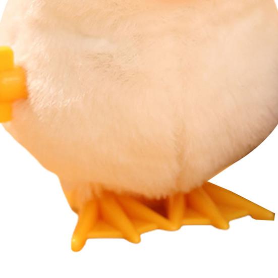 Wind Up Plush Toy High Imitation Decorative Soft Texture Clockwork Jumping Walking Chick Duck Toy for Festival