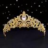 Bride Crystal Rhinestone Crown, Perfect for Wedding Photography and Dressing Up with High-End Formal Wear Tiaras