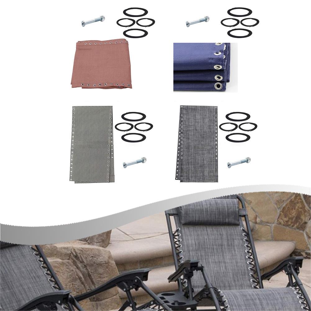 Replacement Fabric and Rope Kit for Recliner Chairs Including Screws Suitable for Standard Gravity Chairs and Sun Loungers