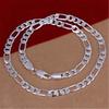 925 Sterling Silver Necklace Noble Women Men 8mm Chain Man Charm 40-75cm Fashion Jewelry