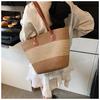 New Straw Bag Women's Summer Handbag Seaside Tote Bag Large Capacity Woven Shoulder Bag Premium Bucket Bag