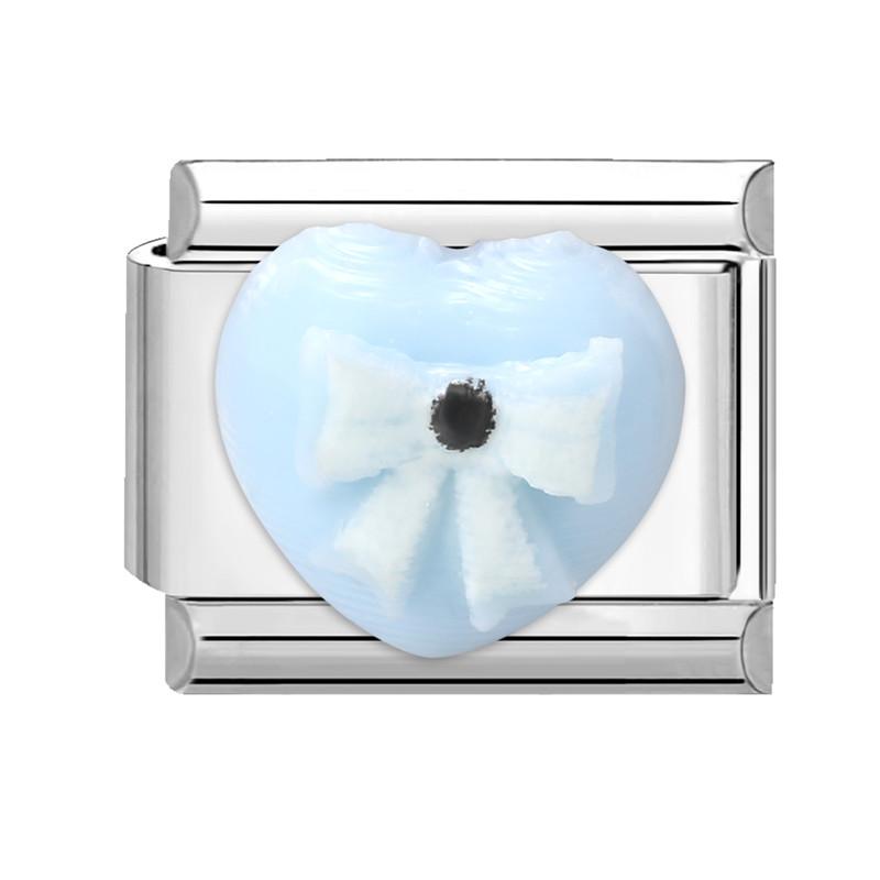 Fashion Heart Bow Knot Butterfly Star Rose Flowers Italian Charm Links Fit 9mm Stainless Steel Bracelet Women DIY Making Gift