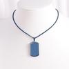 Men's Trendy Rotatable Tag Pendant Necklace in Stainless Steel