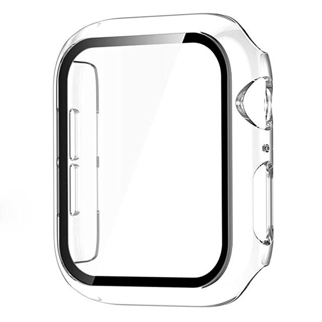 Gehärtetes Glas+Hülle für Apple Watch 46mm 44mm 45mm 41mm 40mm 42mm Displayschutz für iwatch Serie 10 9 8 7 6 SE 5 Zubehör