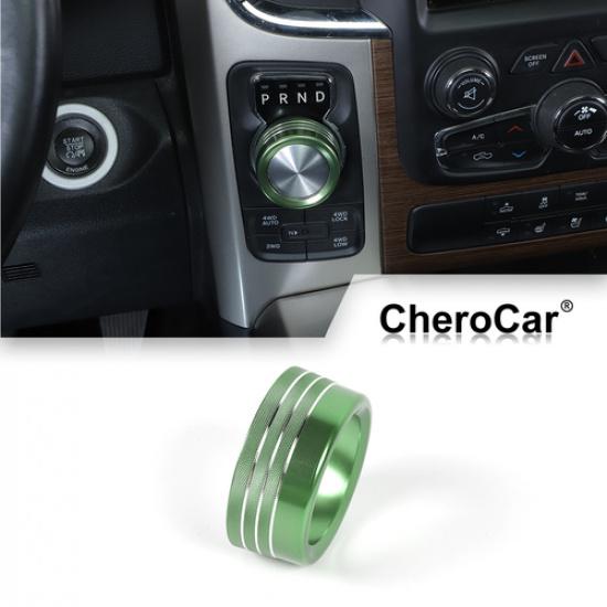 

Gear Shift Switch Button Knob Cover Trim Ring For Dodge Ram 1500 2013-2017 Green