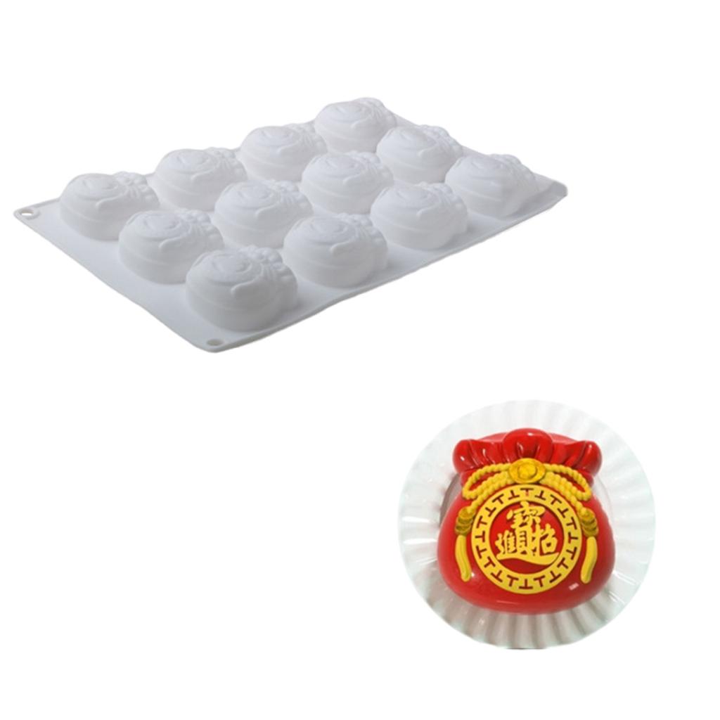 Chinese New Year Fu Character Cake Molds Silicone Baking Tool Suitable for Festival Dessert and Cultural Celebration