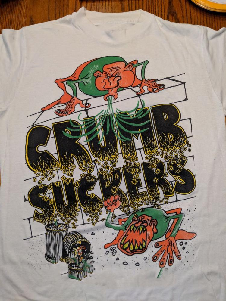 Vtg Crumbsuckers Band Short Sleeve T Shirt White All Size Unisex T-Shirt S