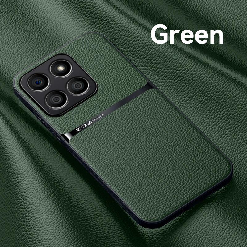 Plain PU Leather Magnetic Case for Honor X6b X8b 5G Protective Cover Hard Back Capa Shell Coque Fundas
