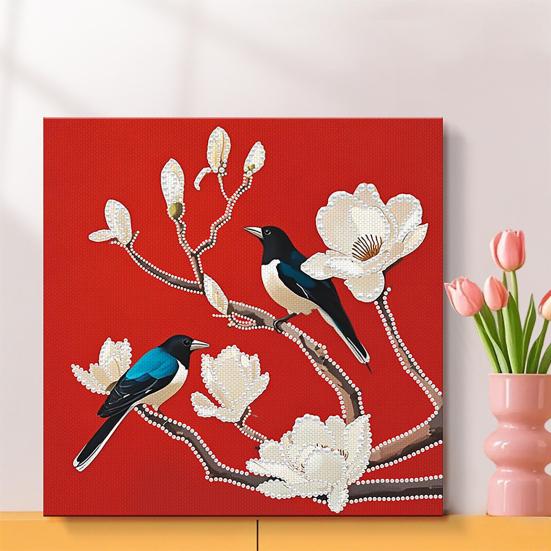 Gör-det-själv pärlmålningskit för vuxna nybörjare 3D pärlkonst pysselkit Plastpärlor Förtryckt duk Verktyg för heminredning Välkomstpresent