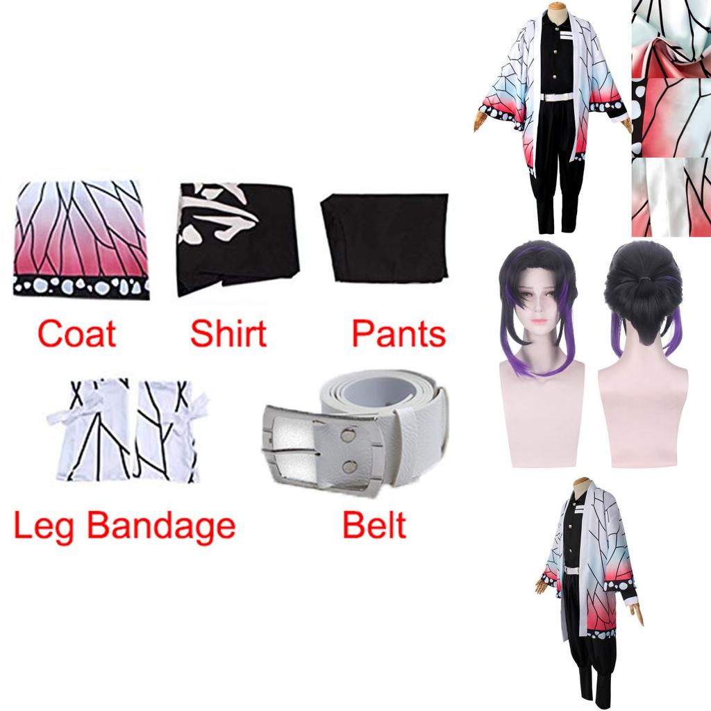 High-quality Demon Slayer Kimetsu No Yaiba Kochou Shinobu Cosplay Costume Robes For All