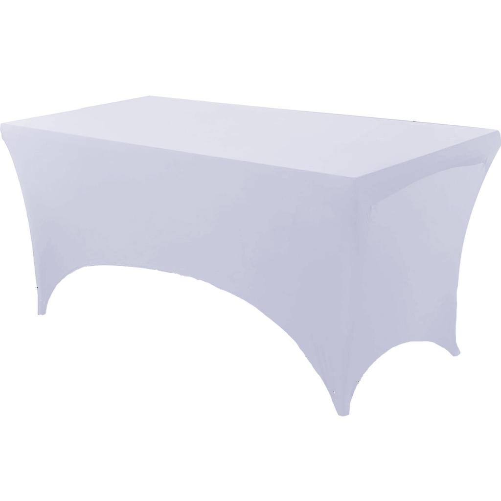 Spandex Tablecloth Tight Fitted Washable and Wrinkle Resistant Stretch Rectangular Patio Event Wedding Parties Table Cover