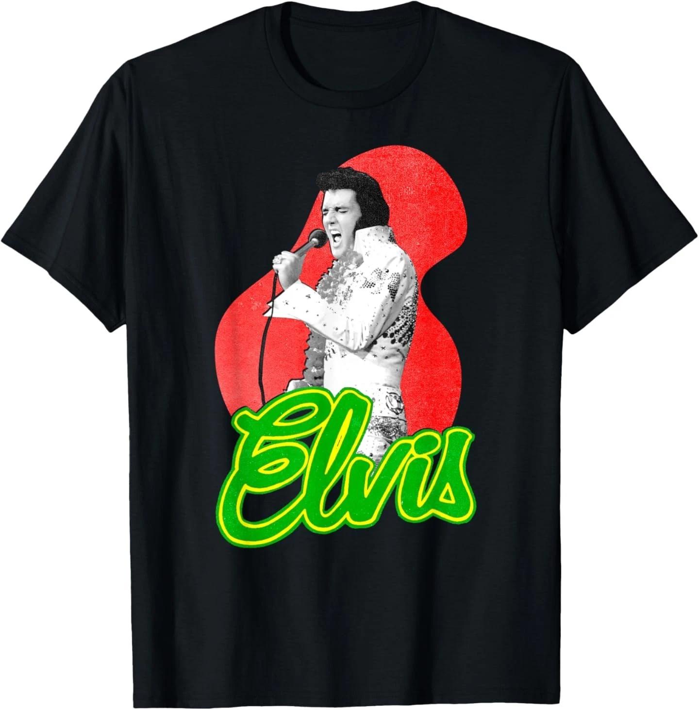 Elvis Presley Official Retro Singing T-Shirt 2XL