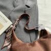 Retro Soft Pu Leather Women Shoulder Underarm Bags With Silk Scarf Casual Solid Color Ladies  Shoulder Bags