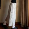 Women's American Vintage Utility Midi Skirt - High-Waist A-Line with Side Slit - Versatile Retro Workwear for Spring/Autumn