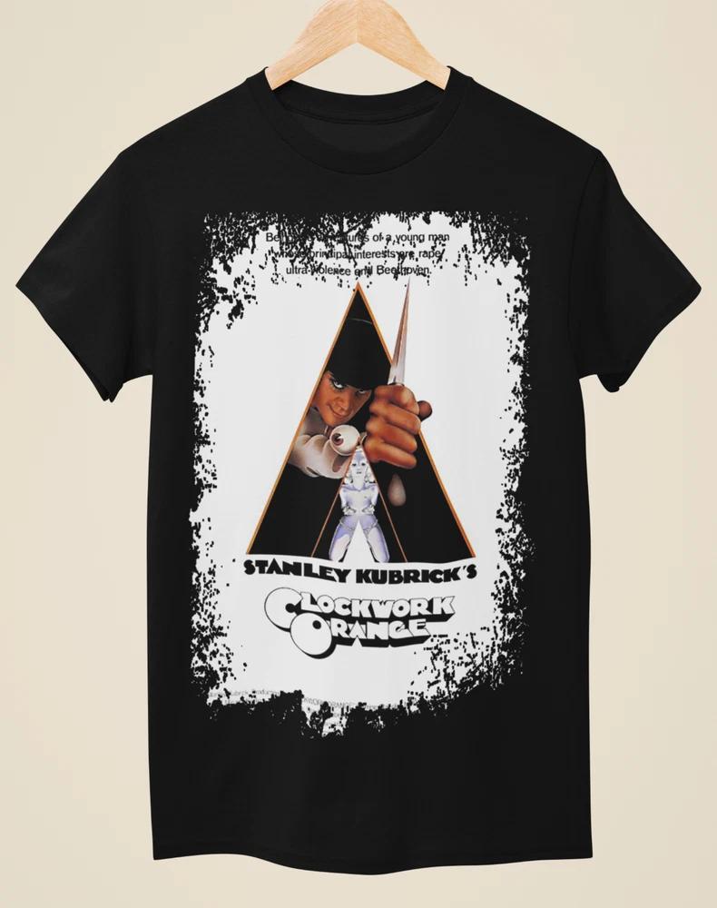 A Clockwork Orange Movie Poster Inspired Unisex Black TShirt S