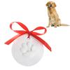 Dog Paw Print Keepsake Kit 2 Pack Clay Ornament for Pets Includes Display Cases and Customization Tools