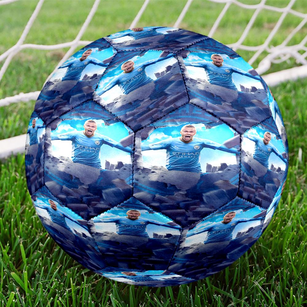 Haa-land's Celebration Moment Size 5 Soccer Balls, Anti-Slip, Protective Football, Outdoor Sport, a Unique Gift Suitable for him/her, Birthdays