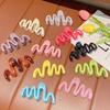 New Colorful Jelly Wave Hair Claw Hairpin Women Girls Fashion Design Korean Sweet Simple Irregular Hair Clip Headwear