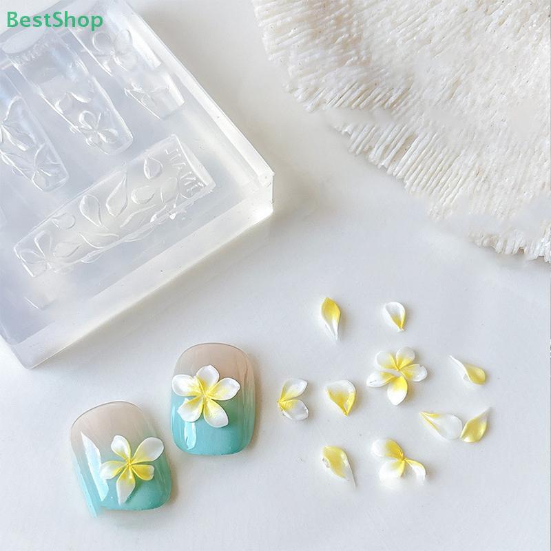 3D Silicone Nail Carving Mold Demon Flower Design Nail Art Decoration Transparent Manicure Template