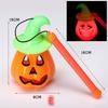 Halloween Leuchtende Kürbislaterne Kinder Handgehaltene Kürbislaterne Spielzeug mit Ton Halloween D