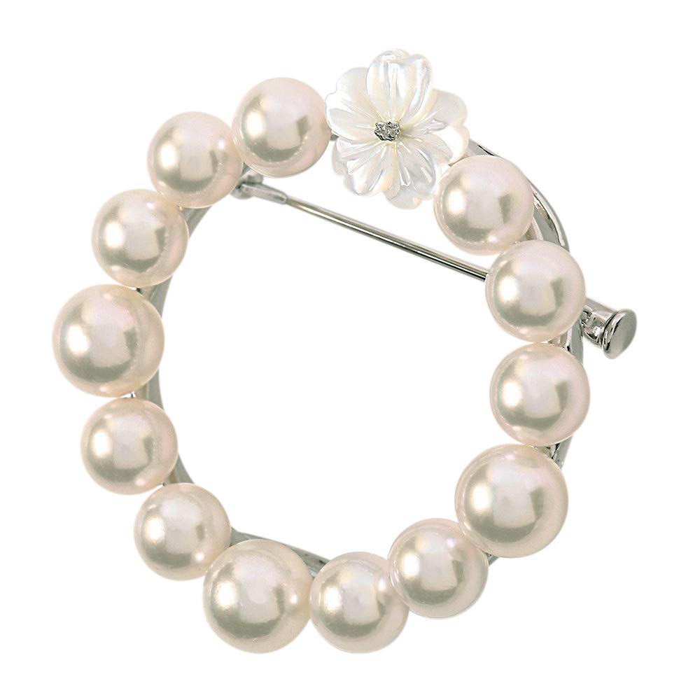 

White Bouquet Brooch for Pearl Brooch Women,