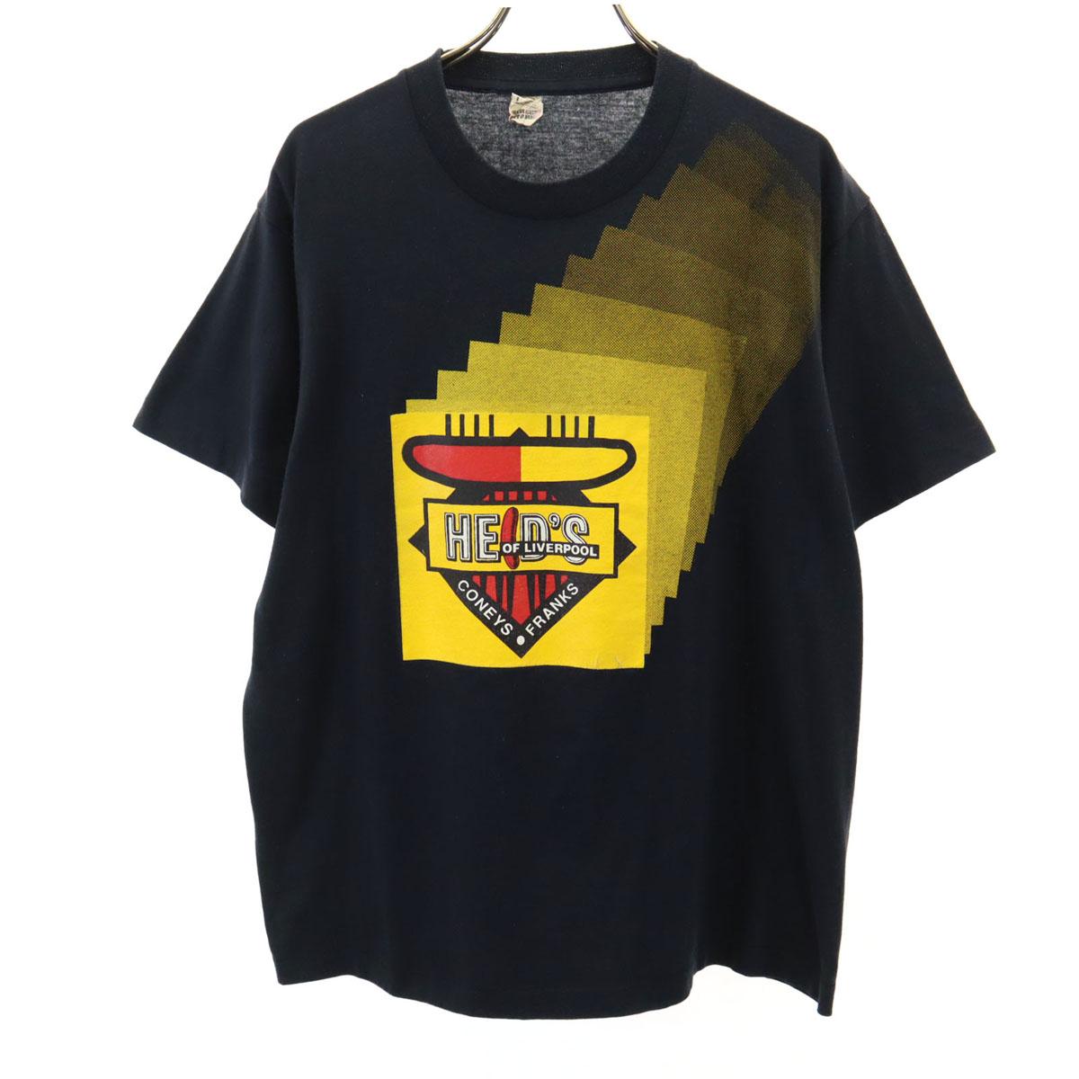 

SCREEN STARS 90-е Сделано в США Старая футболка с коротким рукавом L черный Мужская Б/У