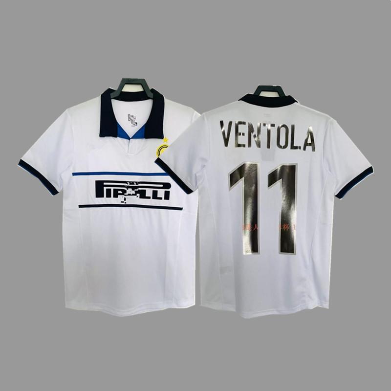 Inter Retro Jersey Football Jersey Classic Baggio Ronaldo Zanetti Figo Adriano Jersey