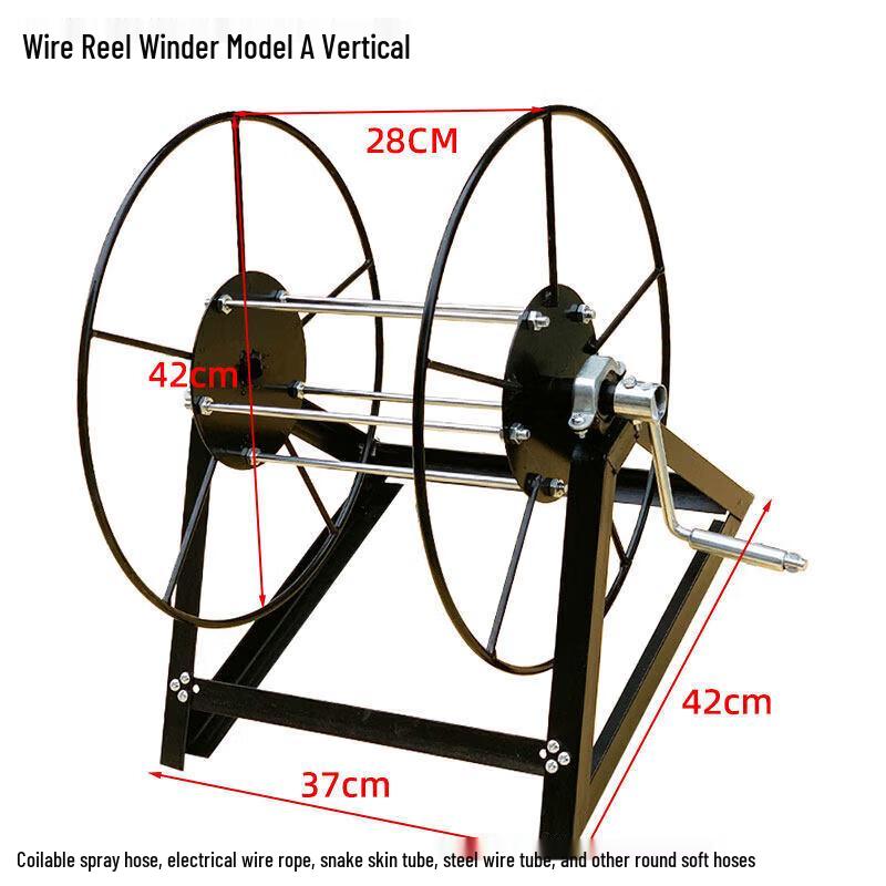 JINGGENG Hand-Crank Cable & Hose Storage Reel