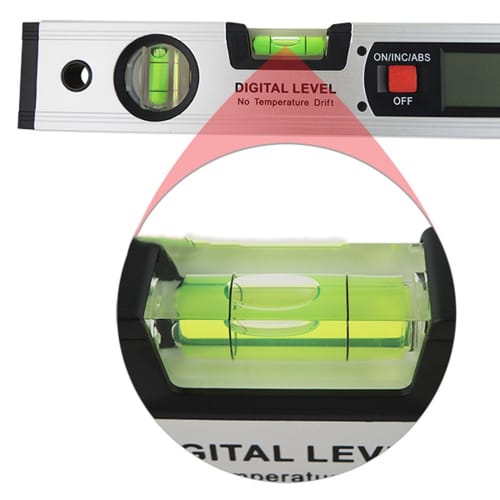 zmart Digital Level, Bubble Level, Water Level, Horizontal, Vertical, Gradient, Backlight, Angle, Water Gradient, Inclinometer, Magnet Included, Japan