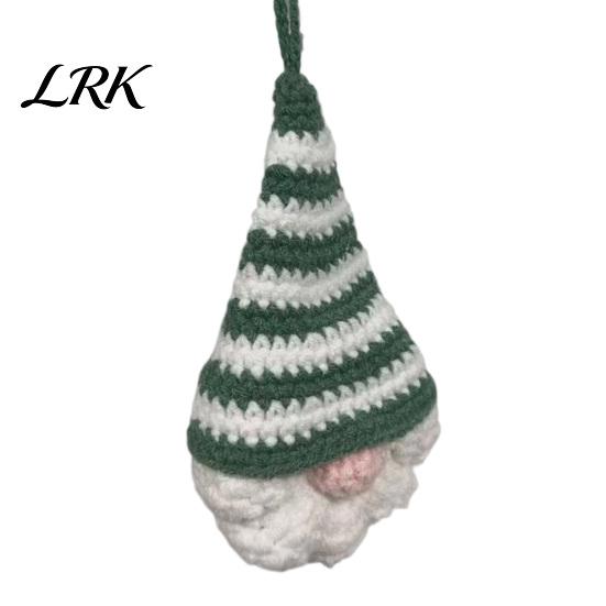 Woolen Hanging Holiday Gifts Hand Crochet Christmas Gnome Ornaments, Knitted Faceless Decorations, Handcrafted Party Supplies Yarn Elf Pendants