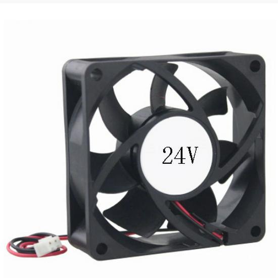 7CM Variable Frequency Silent Cooling Fan 7025 (70x70x25mm) for Computer Cases and Power Supplies, Compatible with 5V/12V/24V