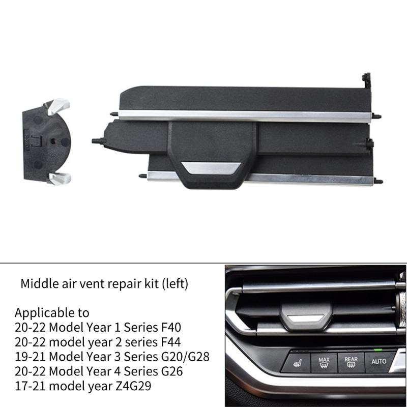 Car Front Left Right Middle A/C Vent Grilles Air Conditioner Slider Clip Repair Kit For G05 G06 G07