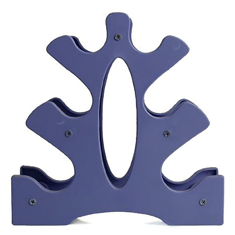 

Трехуровневая стойка для хранения гантелей. Многослойная ручная стойка для хранения гантелей. синий