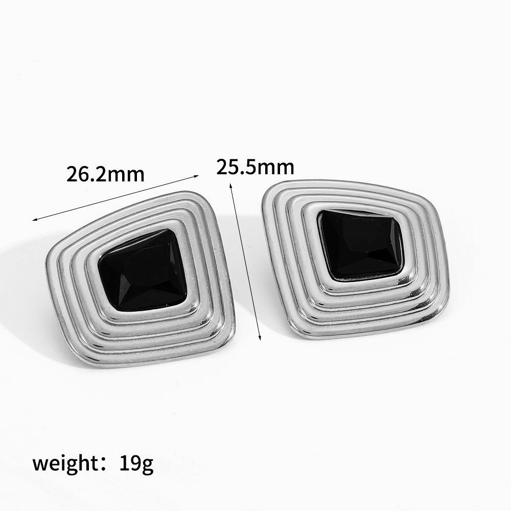 Set de Pendientes Geométricos de Acero Inoxidable para Mujer con Diseño Único para Entusiastas de la Moda