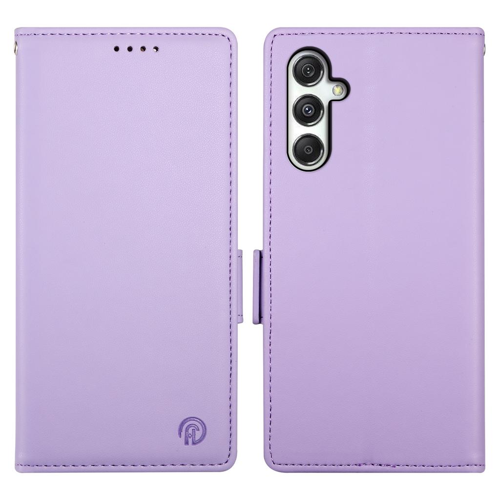 DF-010 Für Samsung Galaxy M35 5G Ständerhülle PU Leder Brieftasche Handyhülle