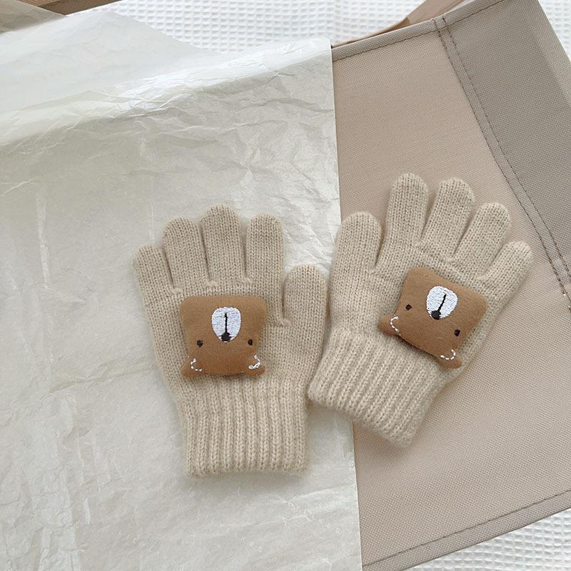 Winter Mink Imitation Solid Color Gloves