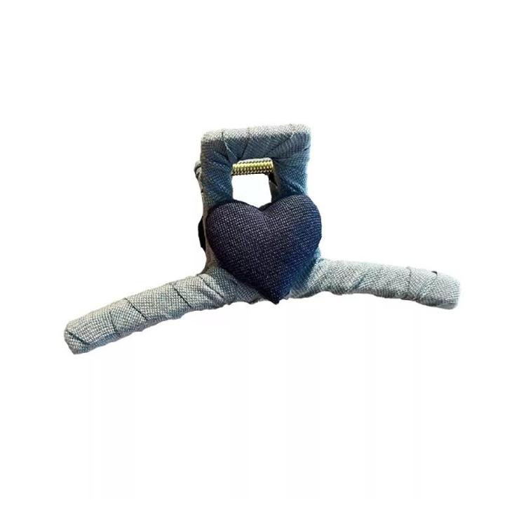 

Premium Denims Hair Claw For Heavy Hair Strong Spring Mechanism Tightly Arranged Teeth Professional Styling Accessory 1