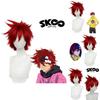 Sk8 The Infinity Kyan Reki Cosplay Wig High-quality Red Hairpiece For Cosplayers