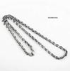 [silverKYASYA] Sanskrit Six-Syllable Mantra Necklace, Amulet, Good Fortune, Protection from Evil, Long Paper Chain Necklace, 5mm Width, Length: 45cm,