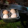 Practical 4 Compartment Eggs Container With Shockproof Silicone Protections Eggs Holder for Outdoor Camping Picnics