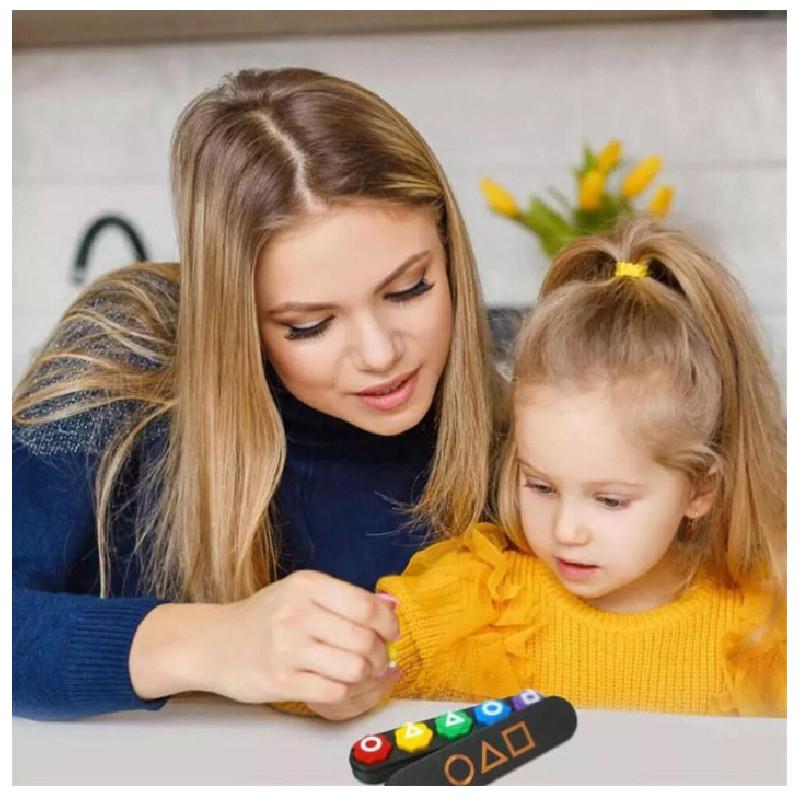 Squid Game Traditional Gonggi Korean Game Set With Plastic Stones For Family And Kids Play