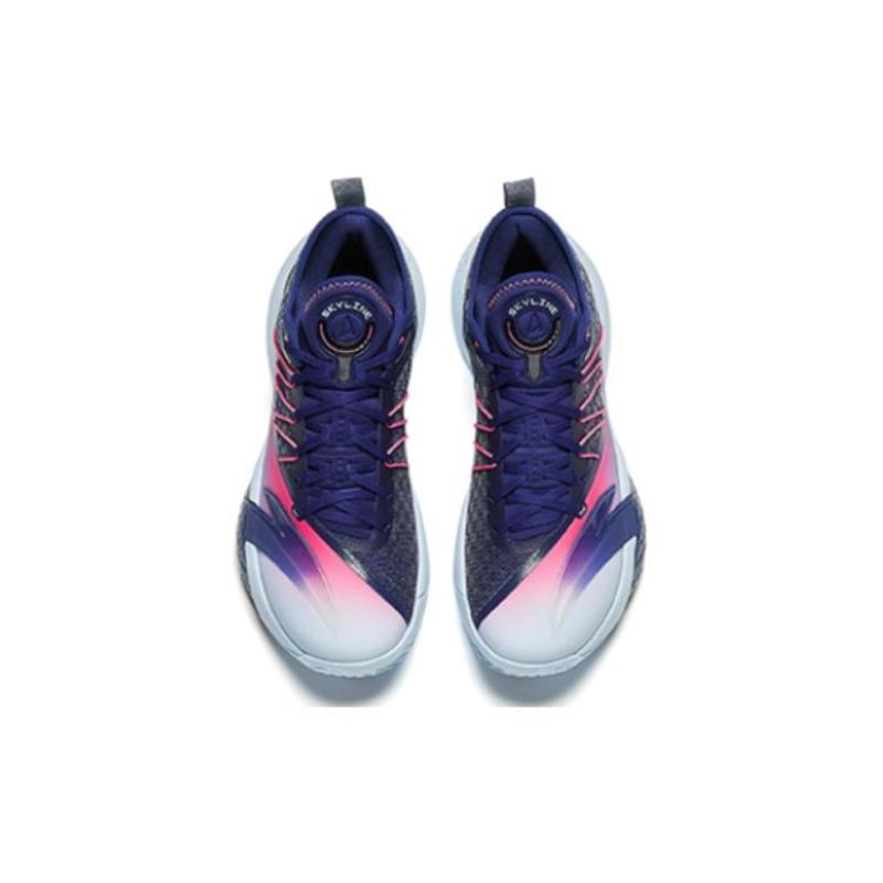 Anta Skyrim 2 Slip Resistant Abrasion Resistant Low top Basketball Shoes Men's Blue Sneakers 112411107-2