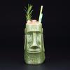 Tazza da cocktail in ceramica con totem indiano Idolo TIKI, retrò, Hawaii, bar, statua in pietra, contenitore per frullati e vino da spiaggia